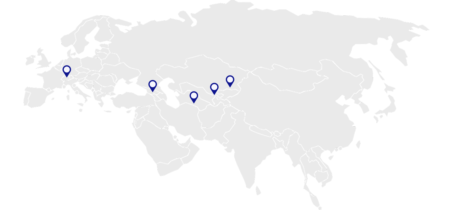 Карта географии работы